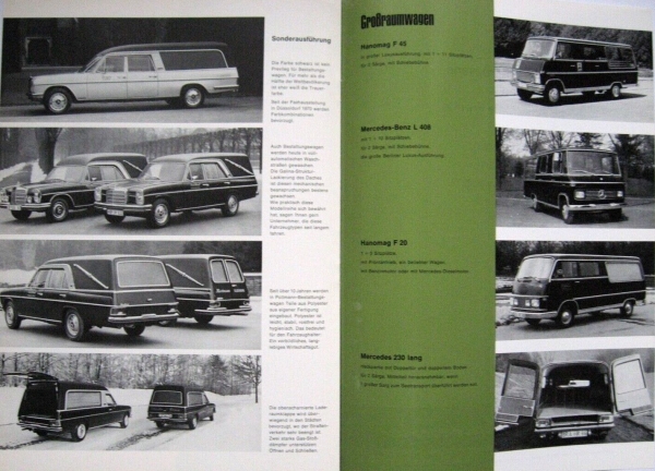 Mercedes-Benz Pollmann-Carosseries Modelprogram 1972 Carbrochure (2077)